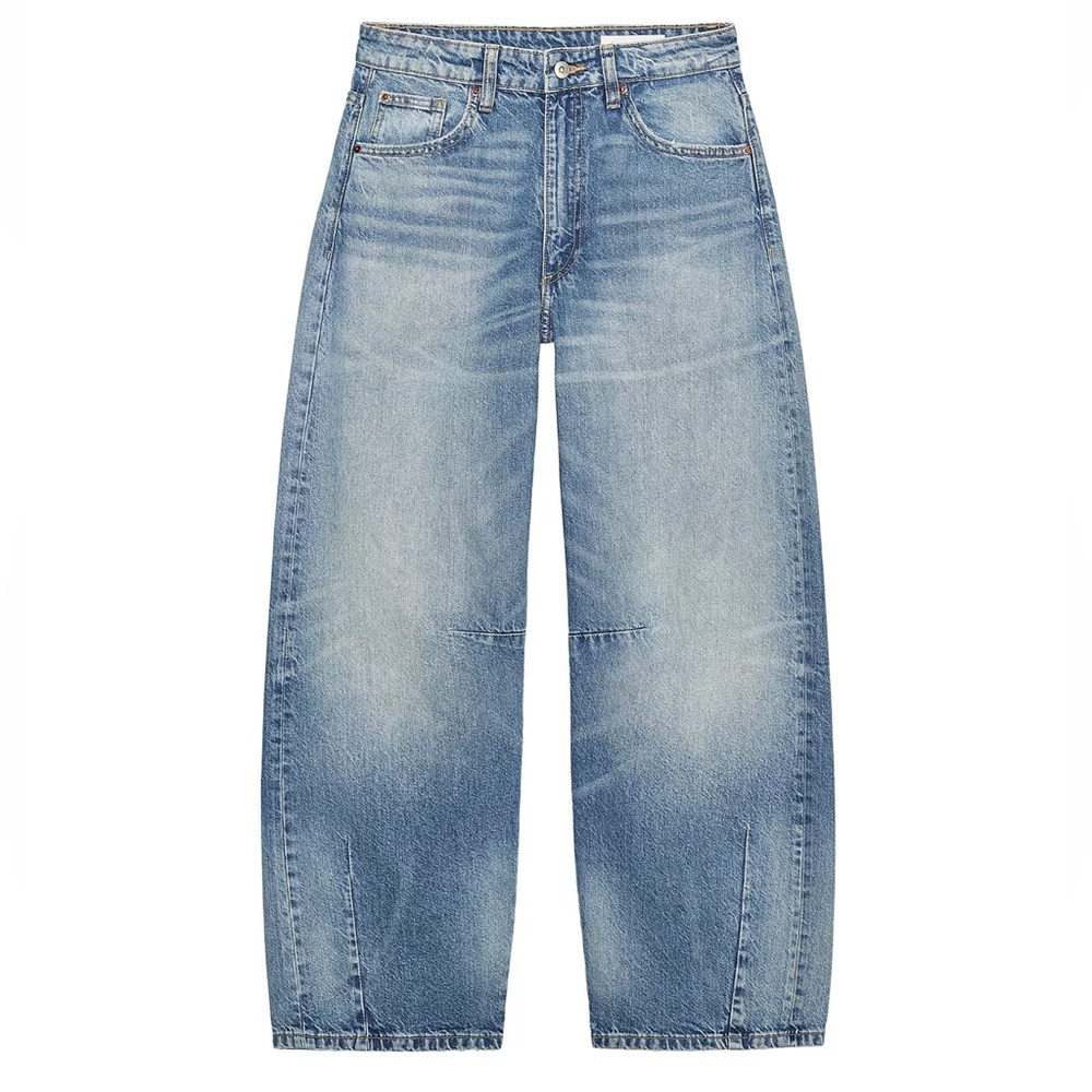 TRF Zara Mid-Rise Baggy Balloon Jeans